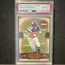 2007 Donruss Classics Adrian Peterson Minnesota Vikings PSA 10 RC /599