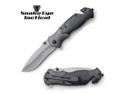 8'' Snake Eye Tactical Spring Assist Tactical Pocket Folded Hunting Knife w/Clip