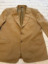Brooks Brothers 346 Camel Hair Size 44 Sport Blazer, Dry Clean, Made In Poland