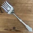 GRANDE BAROQUE Wallace Sterling Silver 11-1/8" Large Serving Fork