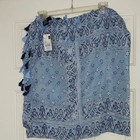 Cejon Blue Paisley Oblong Large  Scarf NWT! Super soft! — photo 2