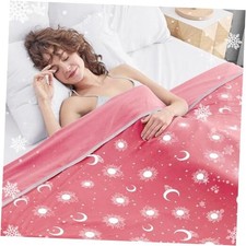 Cooling Blanket Queen Size 90"x90" - Cooled Blankets for 90  x 90  Peach Pink