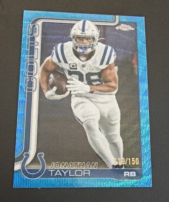 2025 Topps Chrome - Jonathan Taylor #130 Blue Wave Refractor /150 Colts