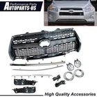 10PCS Of Front Grille W/Trim/Fog Lamp/Bracket For Toyota RAV4 Limited 2009-2012