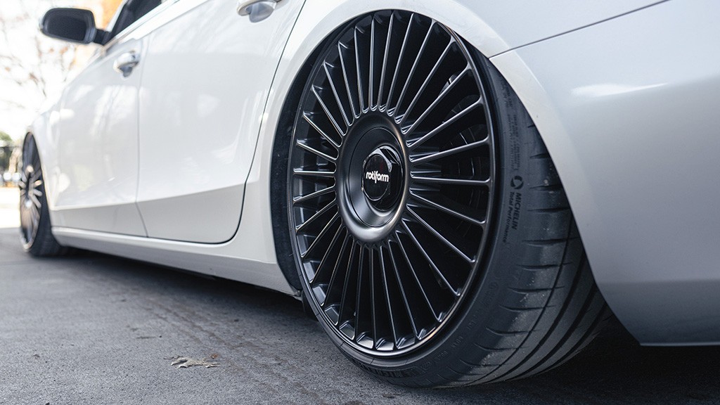 17x8 Rotiform Wheels RC202 GRZ Matte Black Rims (4pcs) | eBay