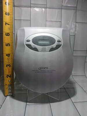 #ad GPX Silver C3849 Portable Compact Disc Player 8 Times Oversampling Silver parts $7.00