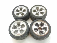 4x Vintage Proline Road Rage 30 Series 1/10 Stadium Truck Tires 12mm Hex Wheels