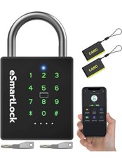 Heavy Duty Smart Padlock W/ Key Pad Lock W/ Code Keypad Weatherproof Bluetooth