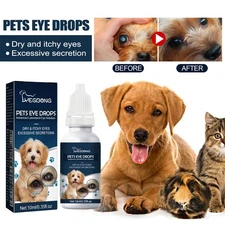 Pet Eye Drops Cataract Drops For Pet Eye Lubricant Drop Lanosterol Solution US