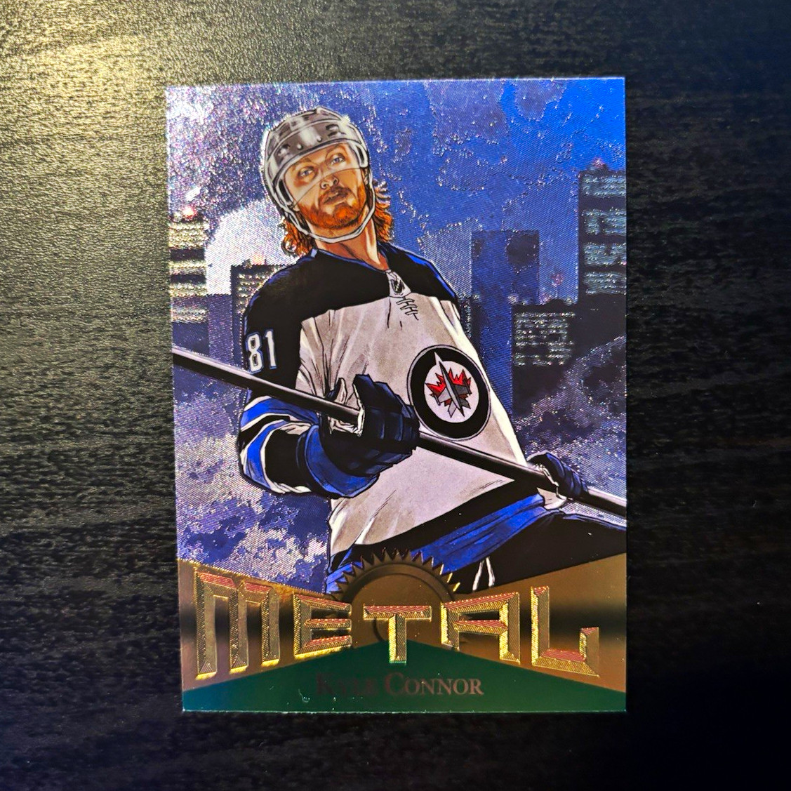 SkyBox 2022-23 NHL Metal Universe Retro Power grid Kyle Connor Jets #RT-14