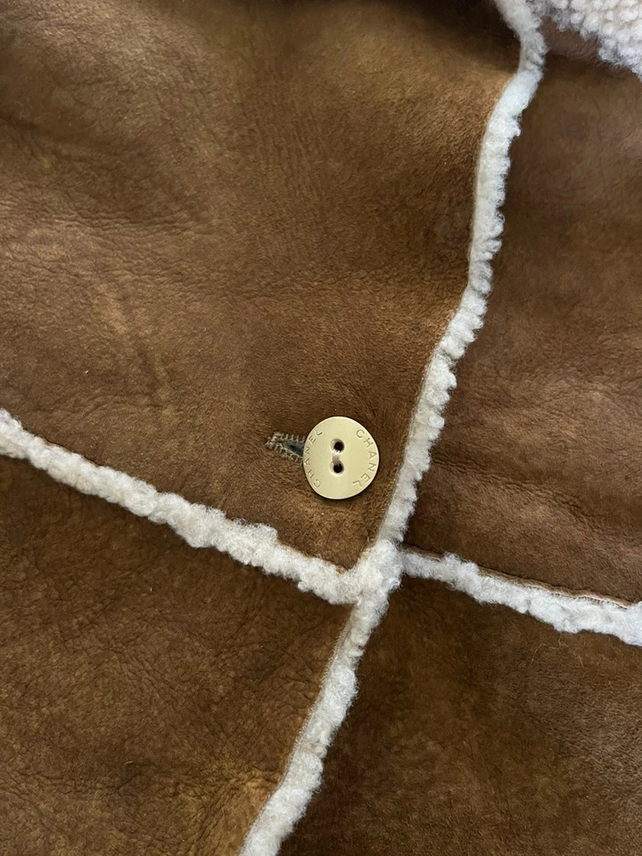 CHANEL Vintage Shearling Vest 42 - Image 3 of 4