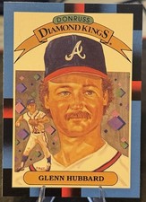 1988 Donruss  - Diamond Kings Glenn Hubbard #22