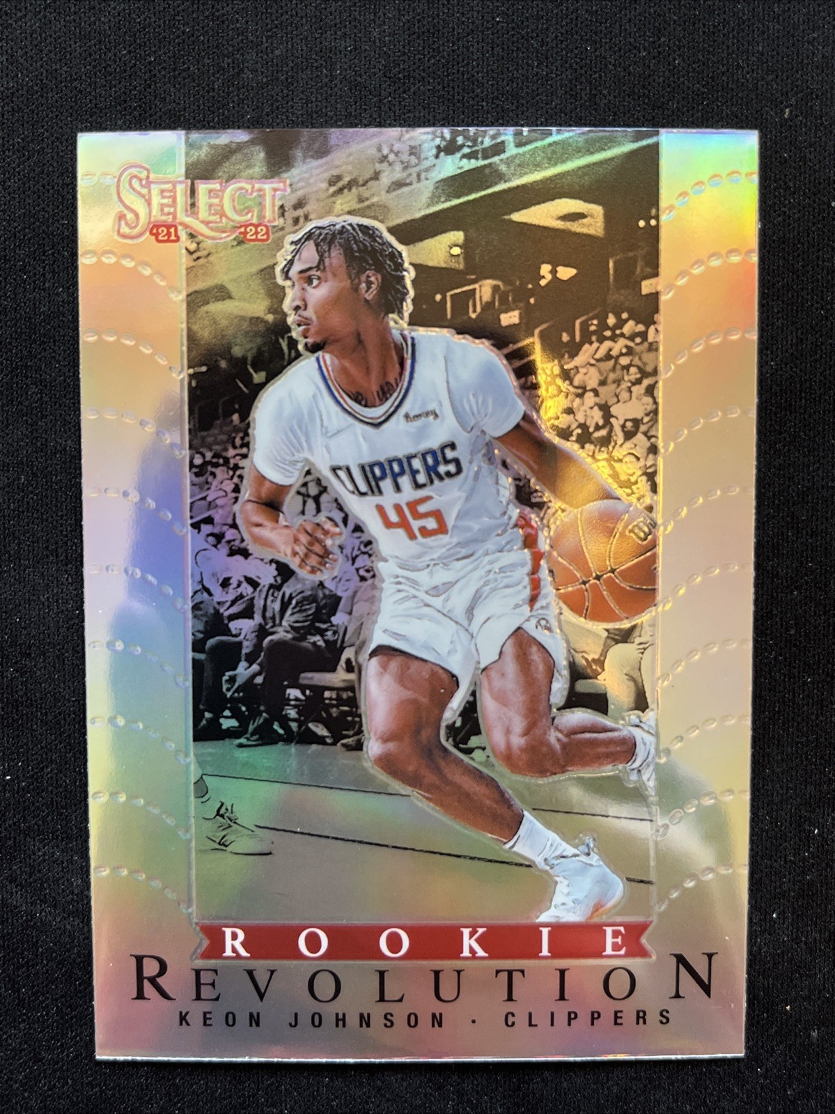 2021-22 Select Keon Johnson Rookie Revolution Silver Prizm LA Clippers RC #16