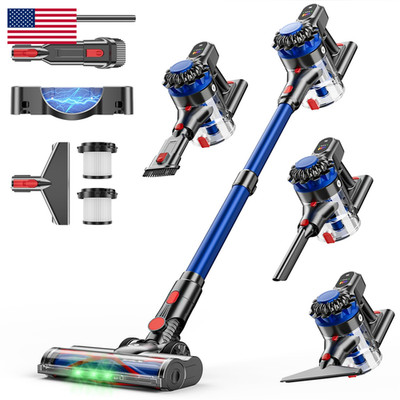 Kardv Cordless Vacuum Cleaner 500W/40Kpa Vacuum Cleaners For Home 60Mins Stick