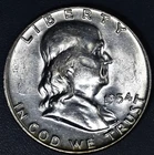 1954-D 50C FRANKLIN SILVER HALF DOLLAR KM# 199 Grade:  Choice BU A7149
