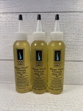 Lot Of 3- DOO GRO Mega Thick Formula Hair Oil 4.5 oz Thick  Strong Healthy Hair
