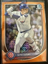 Seiya Suzuki Orange Mojo Refractor /25 SSP 2025 Bowman Chrome Mega CUBS #60