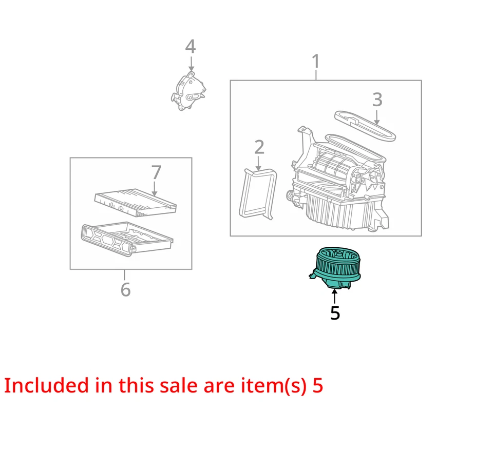 2009 Acura TSX aquecedor motor soprador CA OEM 164K milhas - LKQ407439246 - Imagem 4 de 4