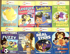 Set of 8 Children's Bilingual Books Spanish English Read Conmigo
