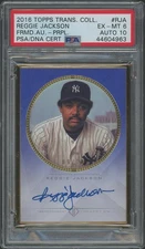 2016 Topps Transcendent #TCARJA Reggie Jackson Purple Auto #09/10 PSA 6 Auto 10