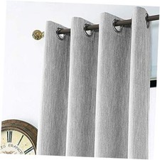 Elegant Cotton Room Darkening Blackout Curtains 52"W x 84"L Pack of 1 Grey