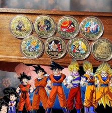 Dragon Ball Z 7PCS Commemorative Coin Set Collection Anime Collectible Gift.