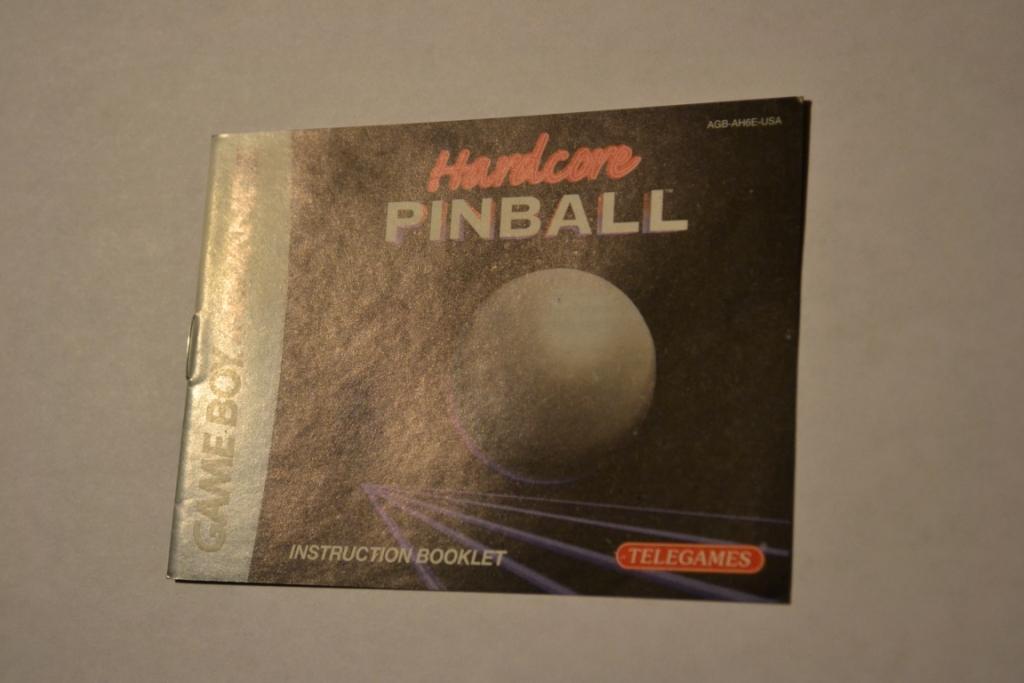Hardcore Pinball Game Boy Advance GBA MANUAL ONLY in VG to NMINT CONDITION!!!