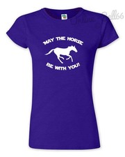 Möge das Pferd mit dir sein T-Shirt Mädchen Frauen Männer Kind Reitstall Geschenk