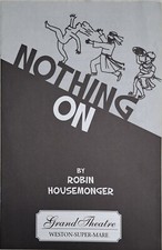 Playbill Program Nothing On Grand Theatre Weston Super Mare By Robin Housemonger