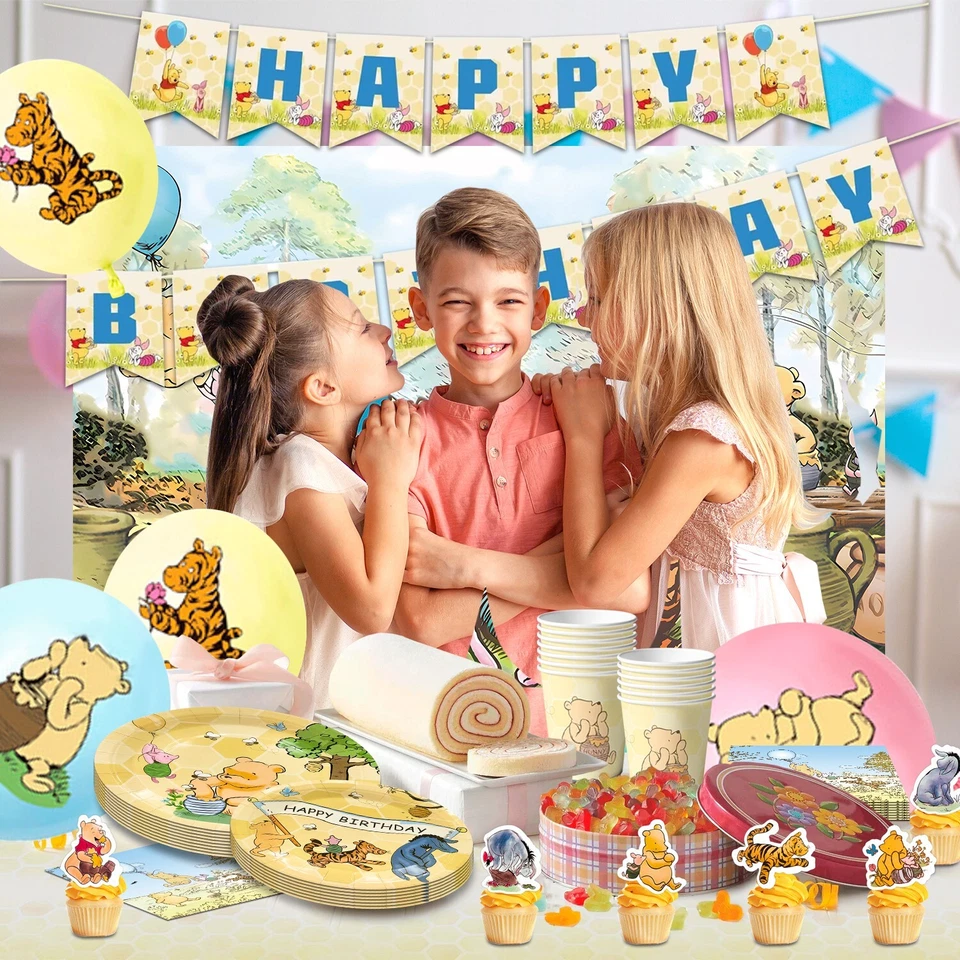 Украшения для вечеринки на день рождения Winnie The Pooh товары для мальчика и девочки - Изображение 4 из 4