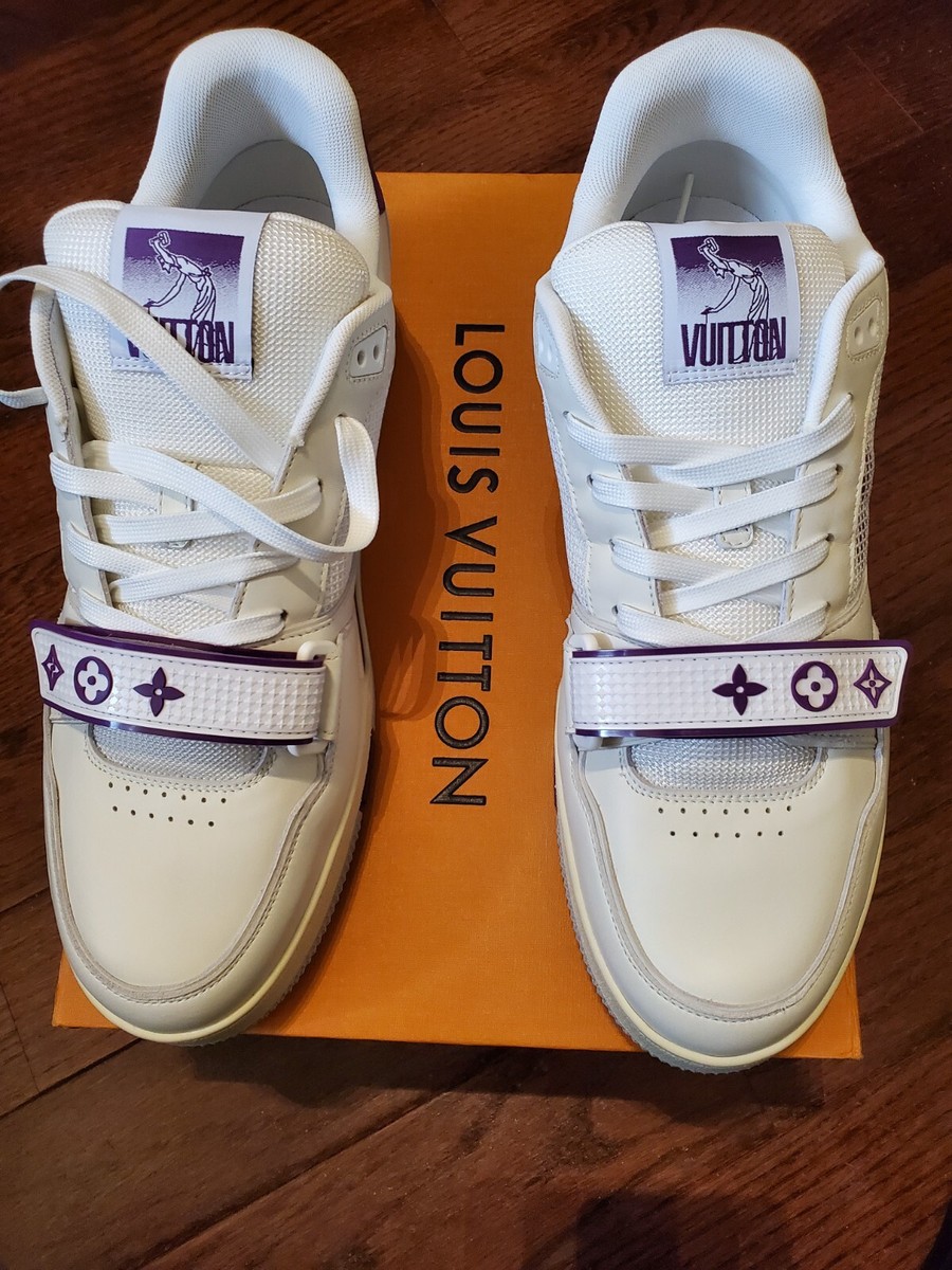 Louis Vuitton LV Trainer White - Purple Size 9.5 US size