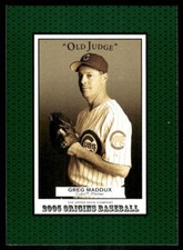 Greg Maddux Chicago Cubs #26 2005 UD Origins Old Judge Baseball Card