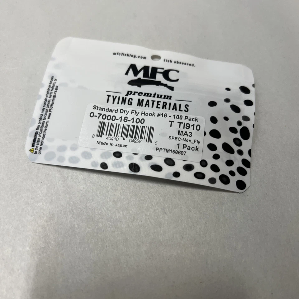 Montana Fly Company Standard Dry Fly Hook - 100 Pack - Imagem 2 de 4