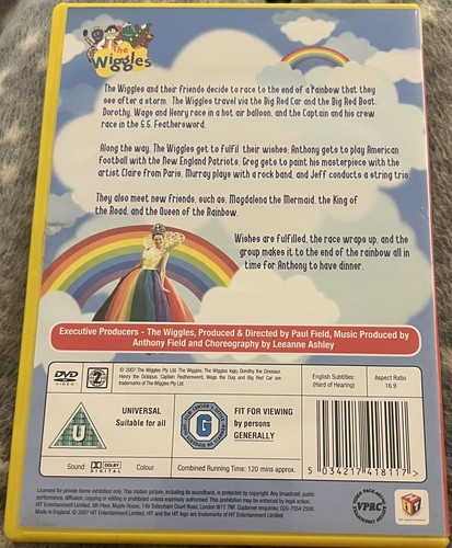 THE WIGGLES RACING TO THE RAINBOW DVD & BONUS CD OOP RARE CHILDRENS SONGS DANCE - Picture 2 of 2