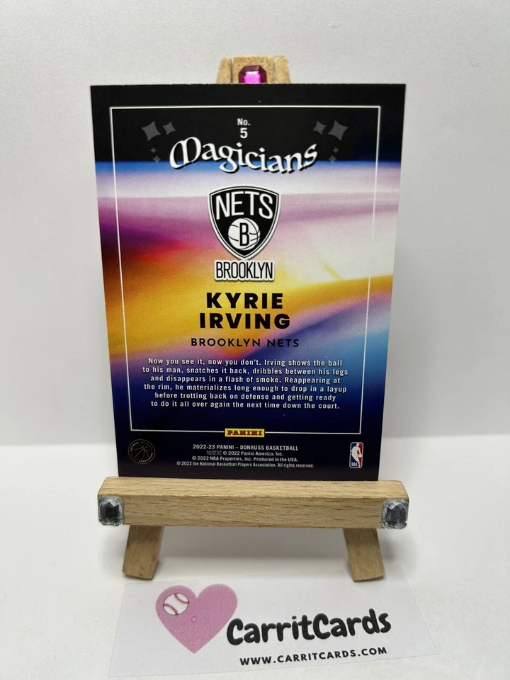 KYRIE IRVING 2022-23 Panini Donruss Magicians #5 Brooklyn Nets - Image 4 of 4