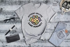 Different Abilities, Same Humanity T-Shirt, Autism Awareness Gift, One Love Tee