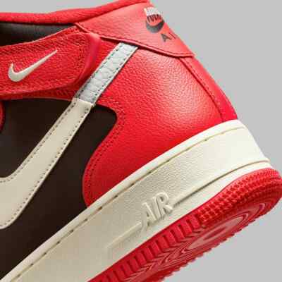 New Nike Air Force 1 Mid '07 SE SIZE 10 Split Black Red White