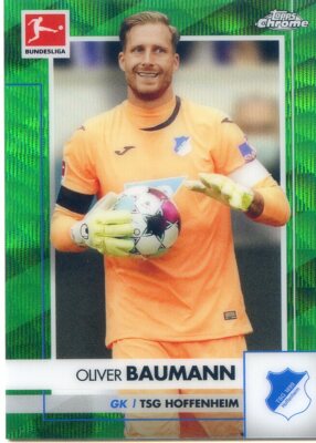 2020-21 TOPPS CHROME BUNDESLIGA GREEN REFRACTOR #/99 OLIVER