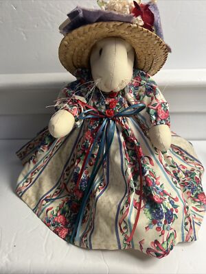 Vintage Rare Gail Vulter 1995 Volkskunst Hase Hase evtl. Handarbeit Ostern
