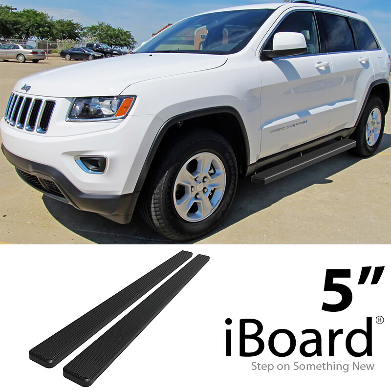 APS IBoard Running Boards For 2011-2021 Jeep Grand Cherokee – 6" Aluminum Side Steps, Polished, 3-Year Warranty