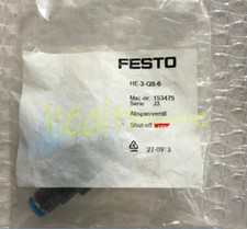 One New FESTO HE-3-QS-6 153475 globe valve