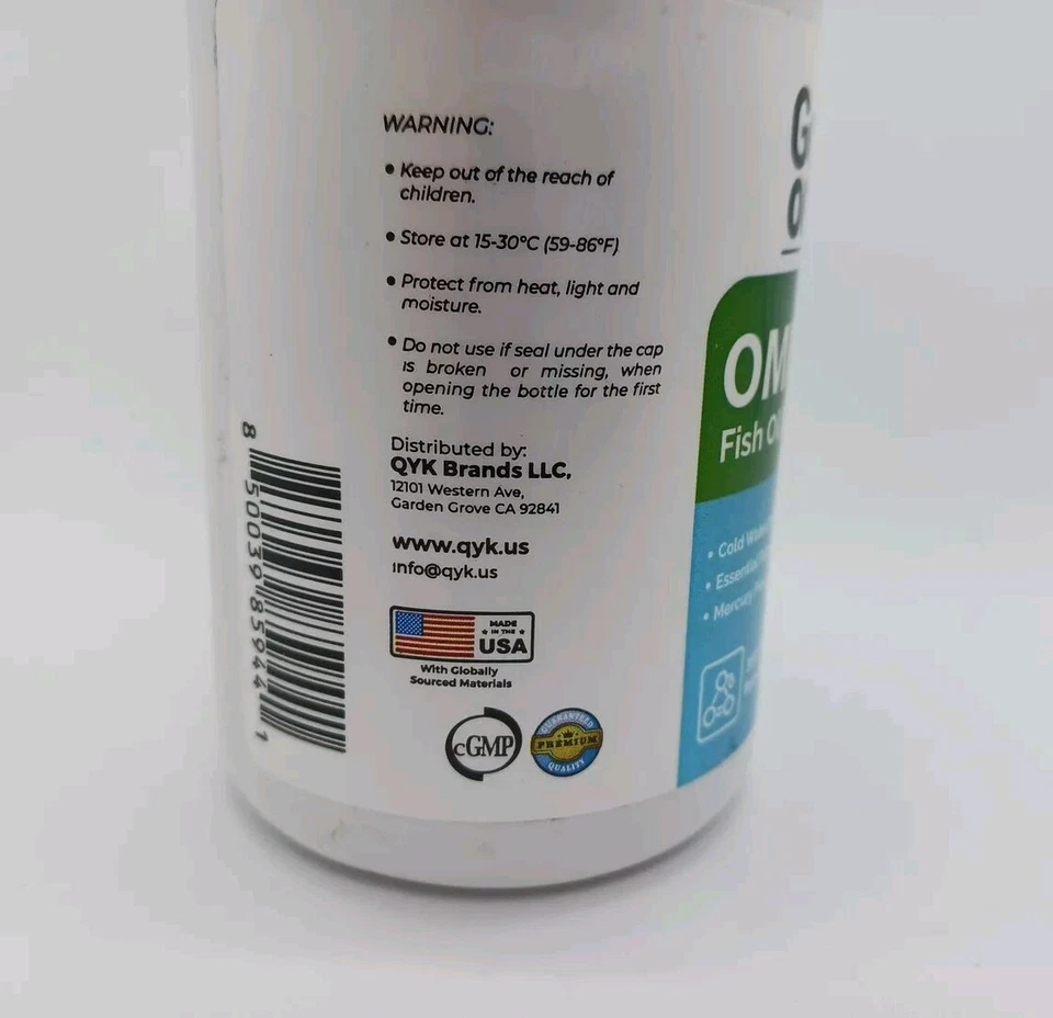 Good Ones Omega 3 Suplementos de Aceite de Pescado 100 Comprimidos de Gel Suave 9/24 Nuevo Foto 4 de 4