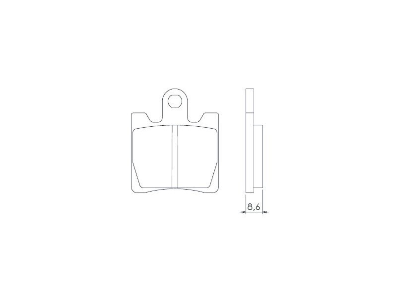 Plaquettes de frein KH283 métal fritté or pour disque FT 4018