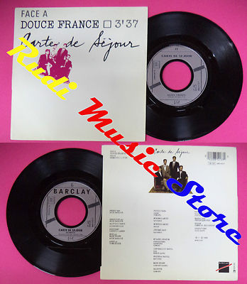 LP 45 7'' CARTE DE SEJOUR Douce france Remitti 1986 france BARCLAY  (QSC5)