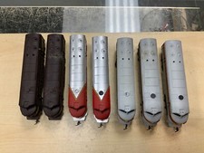 lot of 7 trains - preowned used and worn/damaged see photos