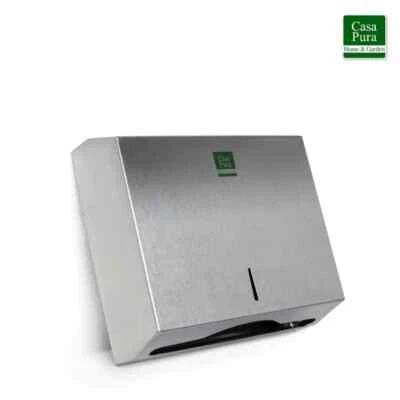 CASA PURA Papierspender Papierhandtuchspender Handtuchspender Edelstahl Toilettenpapier400