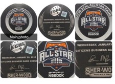 2010 ONTARIO REIGN ALL-STAR GAME Sponsor Reebox PUCK INGLASCO MFG. MADE IN 🇸🇰