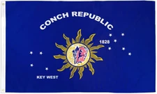 3X5 KEY WEST CONCH REPUBLIC FLAG BANNER 100D