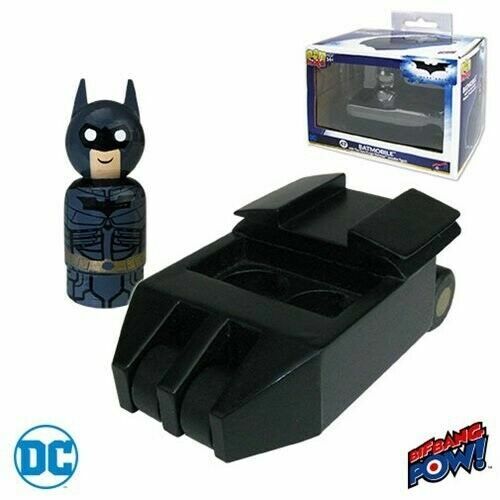 Batmobile Tumbler with The Dark Knight Batman Wooden Figure pin