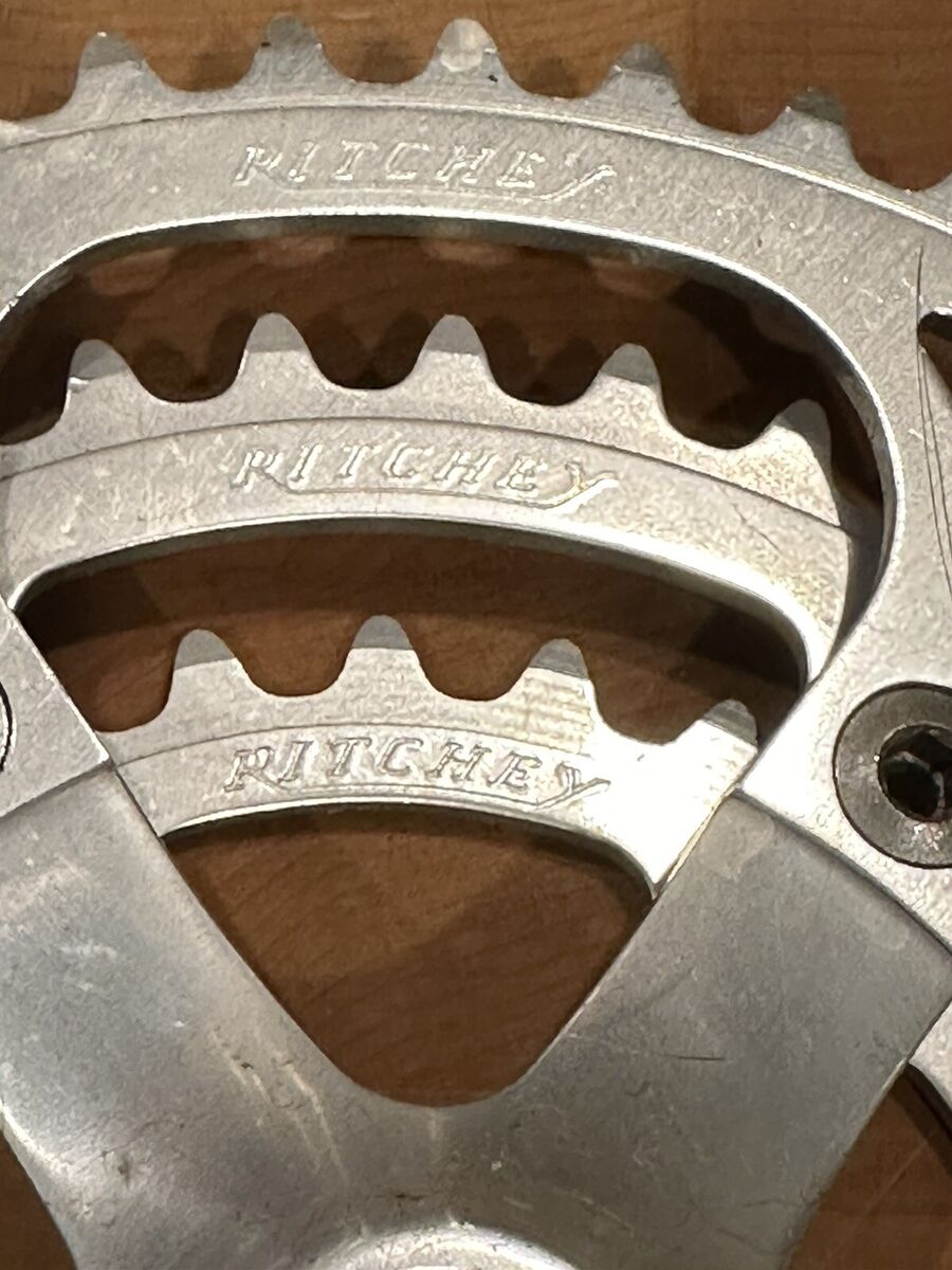 RARE Vintage Ritchey Logic Sugino TANDEM Crankset 175mm 48 RARE Vintage Ritchey Logic Sugino TANDEM Crankset 175mm 48